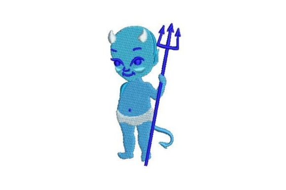 Baby Blue Devil: A Seasonal Embroidery Review