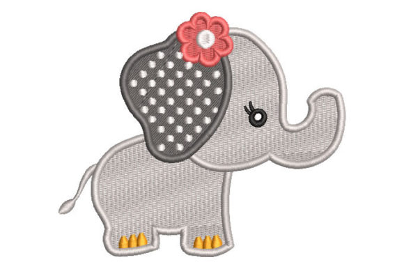Baby Elephant with Flowers Embroidery Review