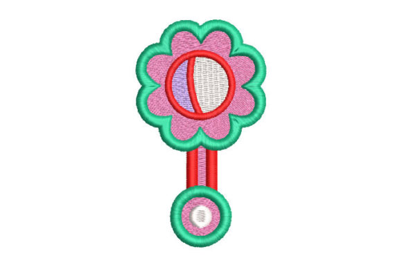Baby Toy Rattle Embroidery Design