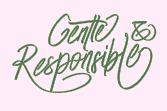 Gentle and Responsible Lettering Embroidery Review