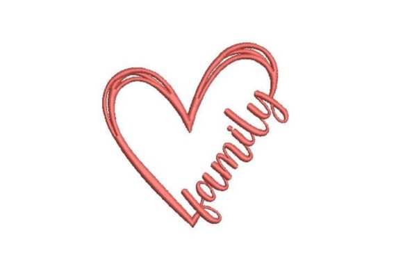 Heart with Family Text Completing Review