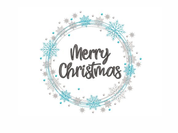 Merry Christmas Wreath Embroidery Review