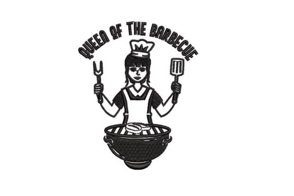 Queen of the Barbeque Embroidery Design Review