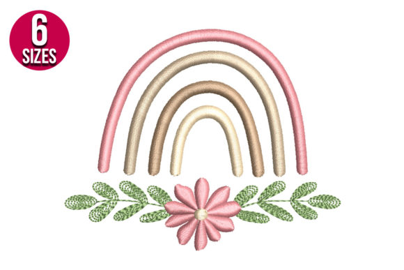 Rainbow with Flower: A Seasonal Embroidery Review