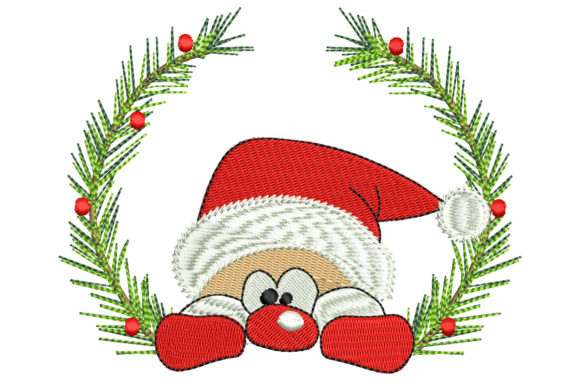 Santa Wreath Embroidery Design Review