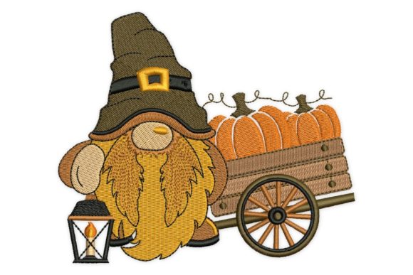Thanksgiving Gnome Embroidery Review
