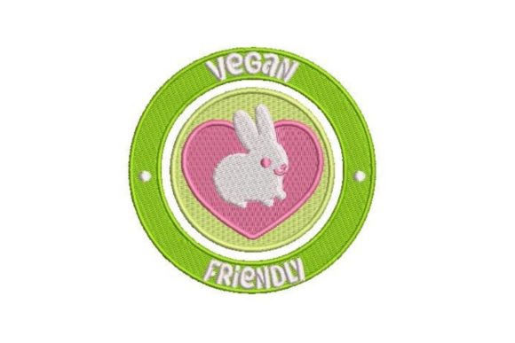Vegan Friendly Embroidery Design