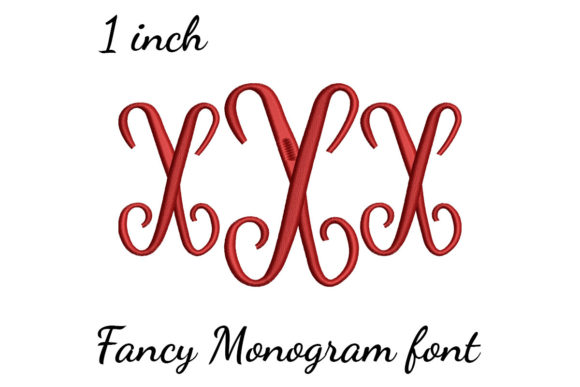 X Monogram Font Fancy Review for Apparel Design